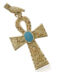 Cruz de oro amarillo egipcia o de la vida C-399