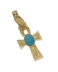 Cruz de oro amarillo egipcia o de la vida C-403