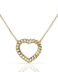 Gargantilla en oro amarillo corazón G1108