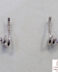 Pendientes de oro blanco en espiral