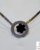 Collar en Plata de Belén Bajo con flor de ónix