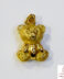 Colgante de oro amarillo osito mediano