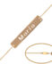 Pulsera de oro amarillo con nombre + diamante