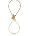 Pulsera de oro amarillo de dedo con hada