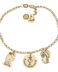 Pulsera de oro amarillo para comunión personalizada