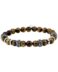 Pulsera de caballero de acero con bolas ojo de tigre 433628